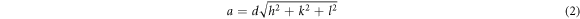 Equation (2)