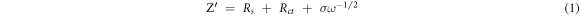Equation (1)