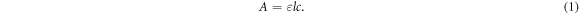 Equation (1)