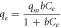 ${q}_{e}=\displaystyle \frac{{q}_{m}b{C}_{e}}{1+b{C}_{e}}$