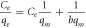 $\displaystyle \frac{{C}_{e}}{{q}_{e}}={C}_{e}\displaystyle \frac{1}{{q}_{m}}+\displaystyle \frac{1}{b{q}_{m}}$