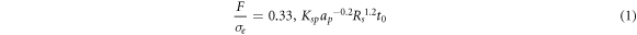Equation (1)
