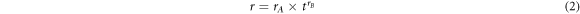 Equation (2)