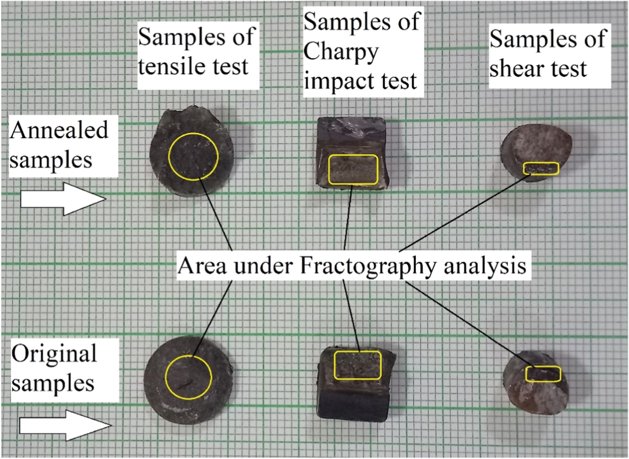 Fractography analysis into low-C steel undergone through various ...