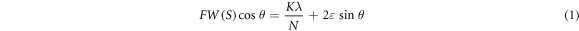 Equation (1)