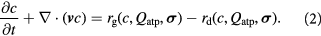 Equation (2)