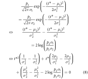 A Gaussian mixture model for combining single threshold and adaptive ...