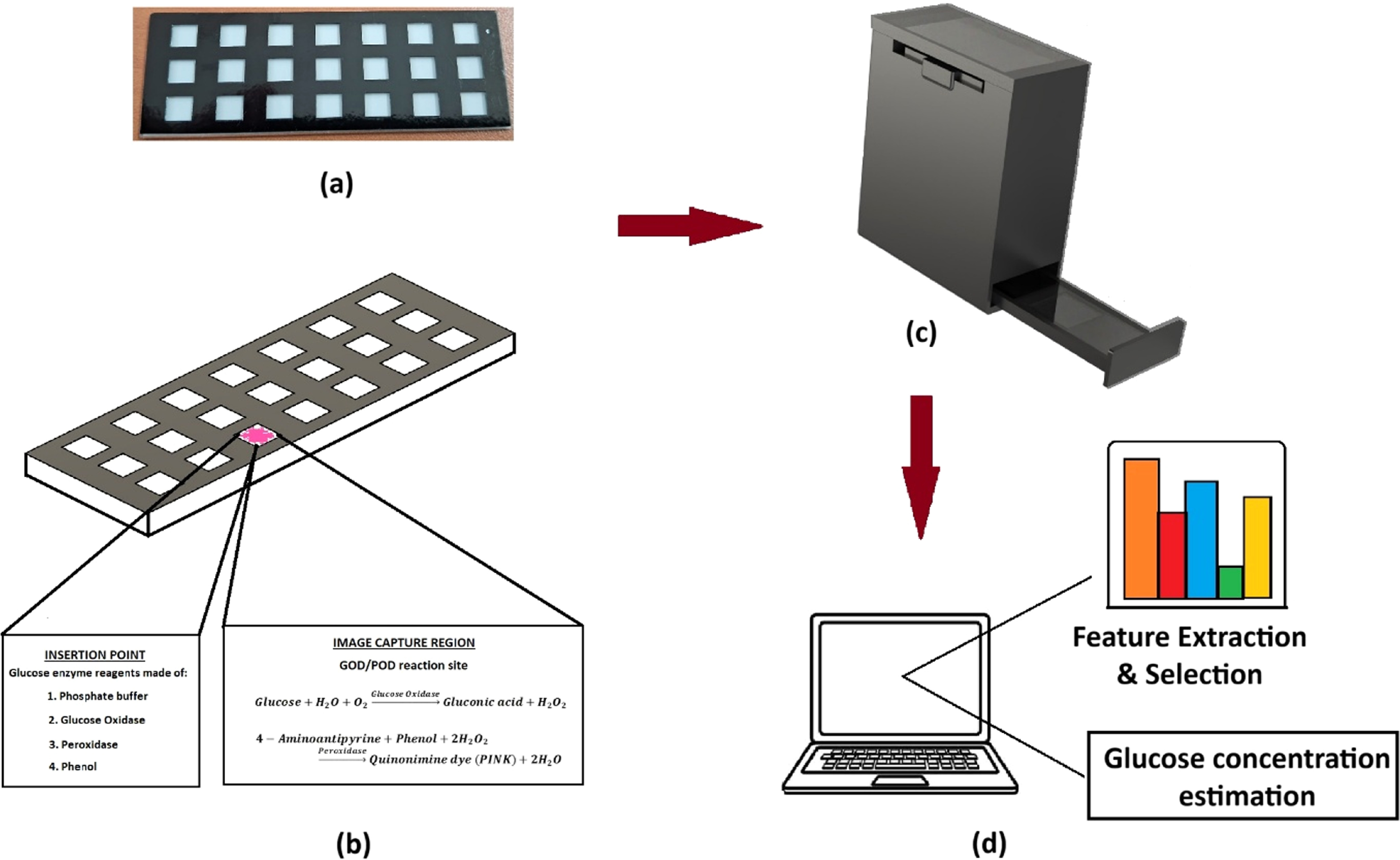 An accurate glucose detection platform using colorimetry and supervised ...