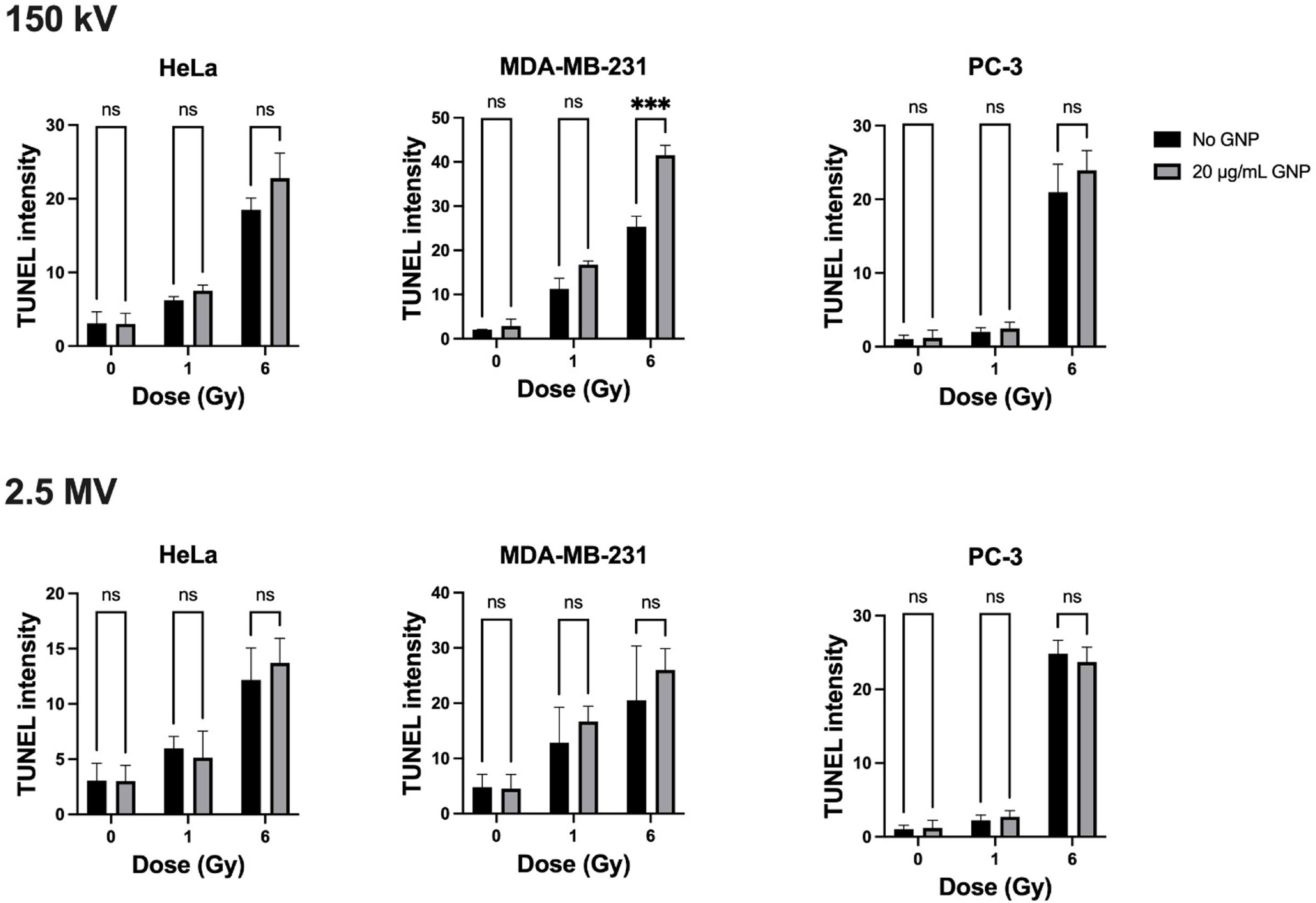 In vitro gold nanoparticle radiation sensitization effects in ...