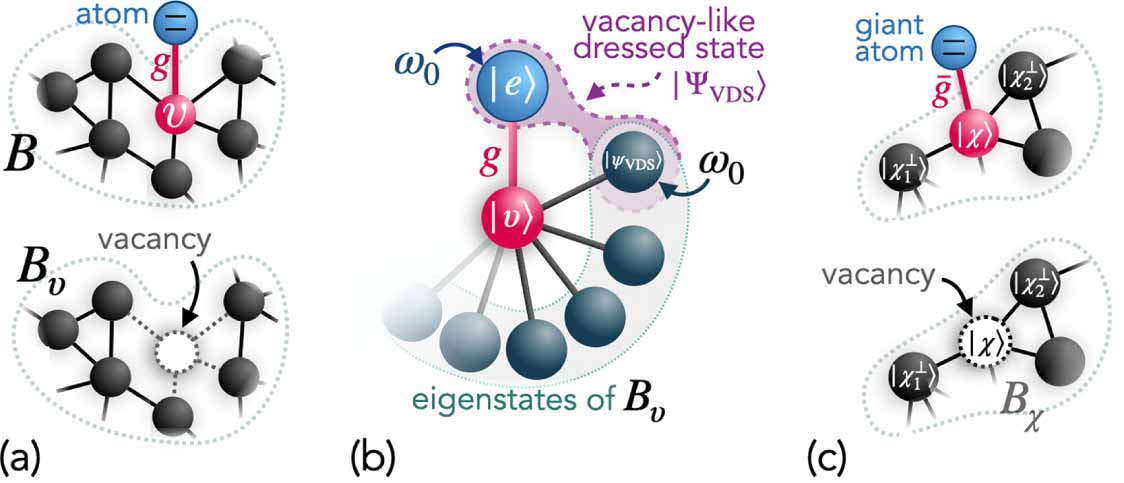 Quantum optics with giant atoms in a structured photonic bath - IOPscience