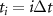 $t_i = i\Delta t$