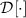 $\mathcal{D}[\cdot]$