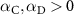 $\alpha_\text{C},\alpha_\text{D} \gt 0$