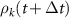 $\rho_{k}(t+\Delta t)$