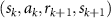 $(s_k,a_k, r_{k+1}, s_{k+1})$