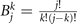 ${B}_{j}^{k}=\frac{j!}{k!(j-k)!}$
