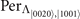${\text{Per}}_{{{\Lambda}}_{\left\vert 0020\right\rangle ,\left\vert 1001\right\rangle }}$