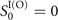 ${S}_{0}^{\text{I}(\text{O})}=0$