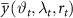 $\overline y \left( {{\vartheta _t},{\lambda _t},{r_t}} \right)$