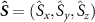 $\boldsymbol{\hat{S}} = (\hat{S}_x,\hat{S}_y,\hat{S}_z)$
