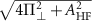 $\sqrt{4\Pi_\perp^2+A_{\mathrm{HF}}^2}$