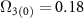 $\Omega_{3(0)} = 0.18$