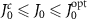 $J_0^c \unicode{x2A7D} J_0 \unicode{x2A7D} J_0^\mathrm{opt}$
