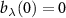 $b_\lambda (0) = 0$