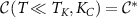 $\mathcal{C}(T\ll T_K,K_C) = \mathcal{C}^*$