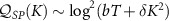 $\mathcal{Q}_{SP}(K)\sim \log^2(bT+\delta K^2)$