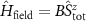 $\hat{H}_\textrm{field} = B\hat{S}^z_\textrm{tot}$