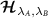 $\boldsymbol{\mathcal{H}}_{\lambda_A,\lambda_B}$