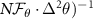 $N\mathcal{F}_{\theta}\cdot\Delta^{2}\theta)^{-1}$