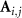 ${{\textbf{A}}_{i,j}} $