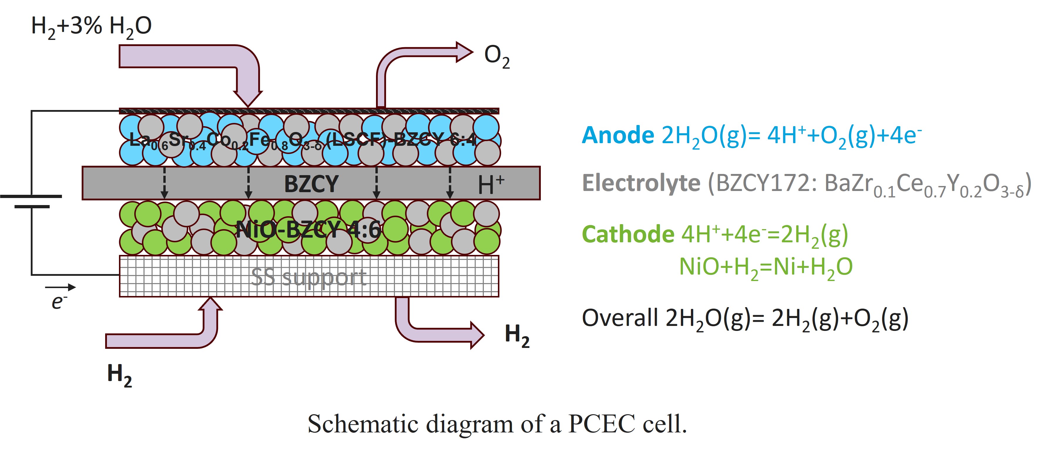 Protonic Cell Scalable Thin Protonic Ceramic Electrolysis Cell Fabrication and Steam ...