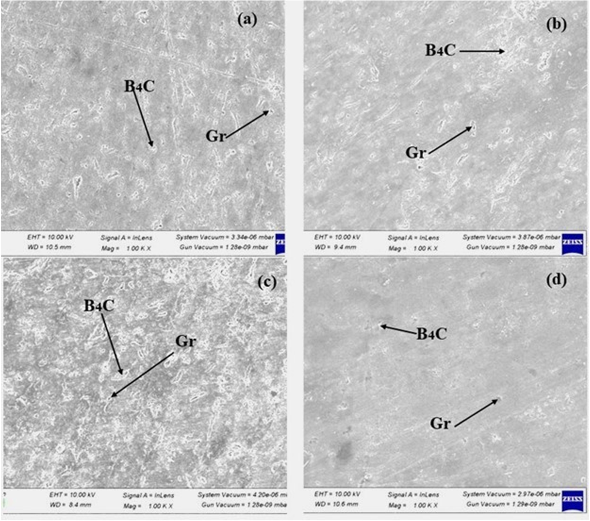 Synergetic Effect of Gr-B4C Reinforcement on the Structural and ...