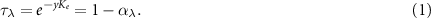 Equation (1)