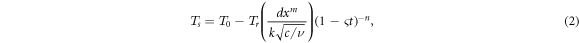 Equation (2)