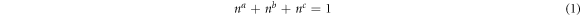 Equation (1)