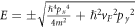 $E=\pm \sqrt{\tfrac{{{\rm{\hslash }}}^{4}p{{}_{x}}^{4}}{4{m}^{2}}+{{\rm{\hslash }}}^{2}{{v}_{F}}^{2}p{{}_{y}}^{2}}$