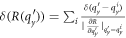 $\delta (R({q}_{y}^{{\prime} }))={\sum }_{i}\tfrac{\delta ({q}_{y}^{{\prime} }-{q}_{y}^{i})}{| \tfrac{\partial R}{\partial {q}_{y}^{{\prime} }}{| }_{{q}_{y}^{{\prime} }={q}_{y}^{i}}}$