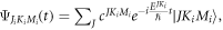 ${{\rm{\Psi }}}_{{J}_{i}{K}_{i}{M}_{i}}\left(t\right)=\displaystyle {\sum }_{J}{c}^{J{K}_{i}{M}_{i}}{e}^{-i\displaystyle \frac{{E}^{J{K}_{i}}}{\hslash }t}\left|J{K}_{i}\right.\left.{M}_{i}\right\rangle ,$