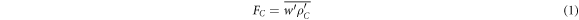 Equation (1)