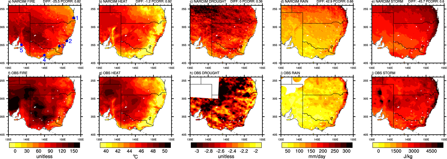Projected changes in the frequency of climate extremes over southeast ...