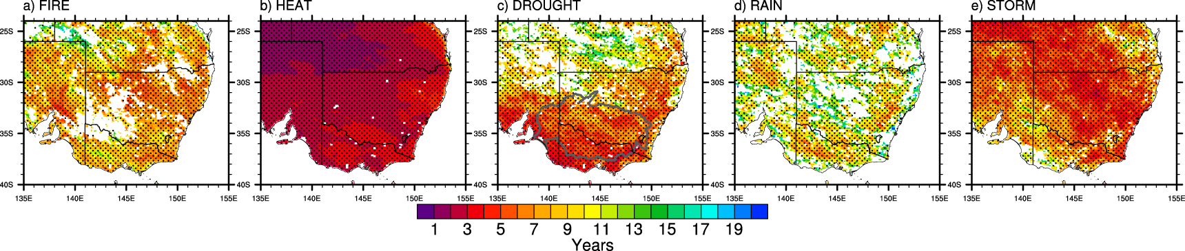 Projected changes in the frequency of climate extremes over southeast ...
