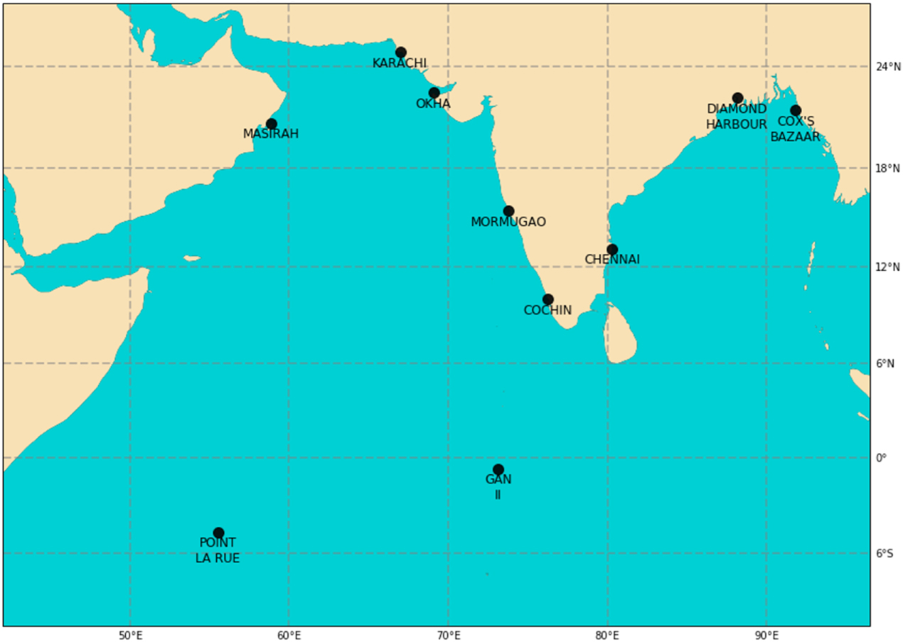 Future sea-level rise projections for tide gauge locations in South ...