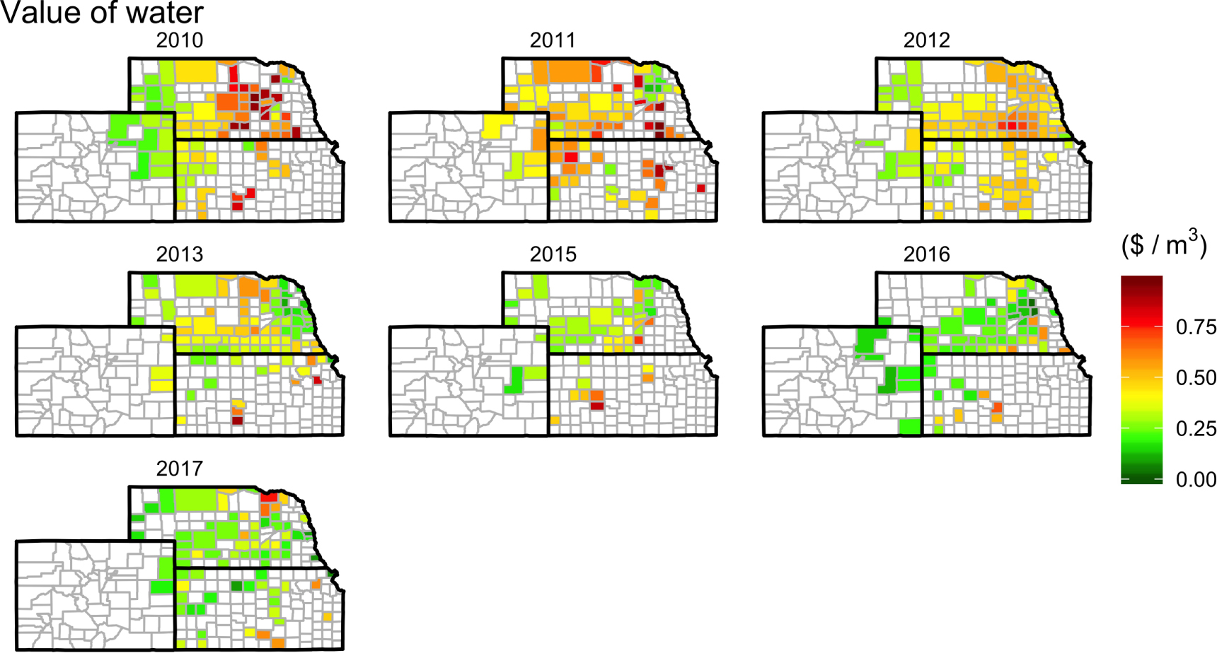 Informing drought mitigation policy by estimating the value of water ...