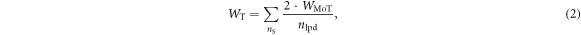 Equation (2)