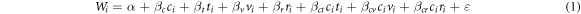 Equation (1)