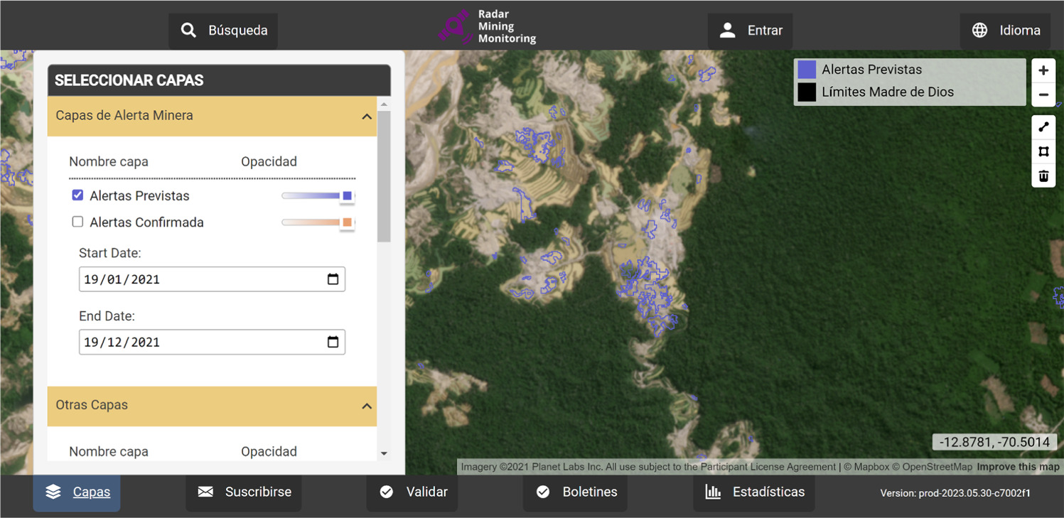 Creating near real-time alerts of illegal gold mining in the Peruvian ...